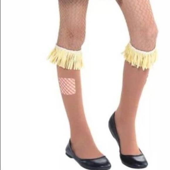 BRAND NEW girl the wizard of oz scarecrow 7 pcs halloween costume size S 4-6 - Picture 6 of 10